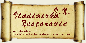 Vladimirka Nestorović vizit kartica